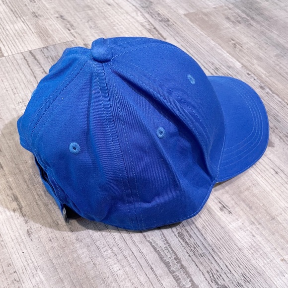 2/$20 Unisex Velcro Adjustable Chino Twill Ballcap Royal Blue / White NWT - Picture 4 of 6